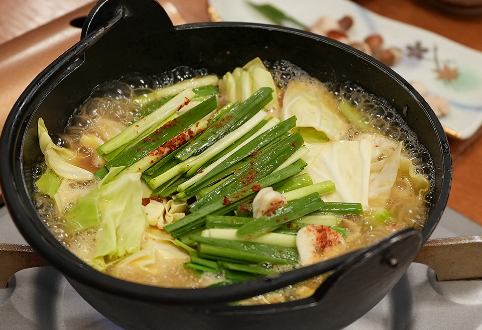 どこよりも美味しい自慢の「もつ鍋」